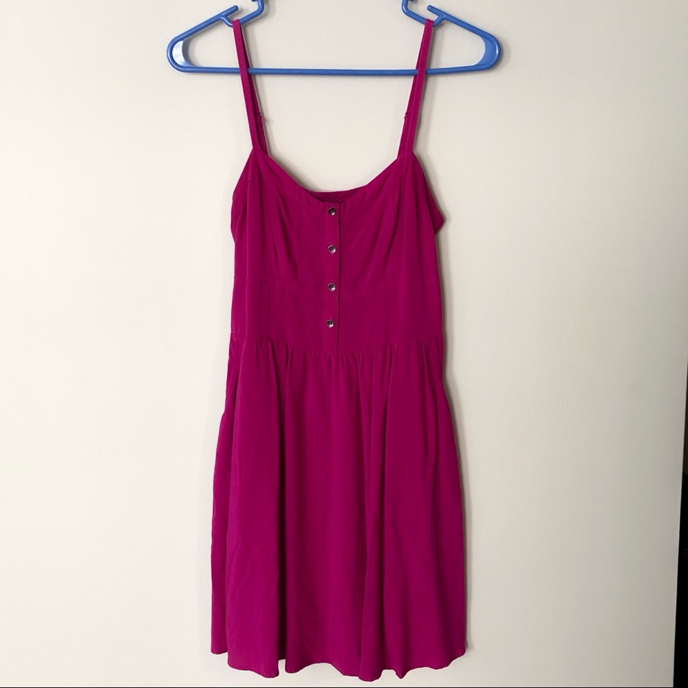 Express Pink Fit & Flare Sundress